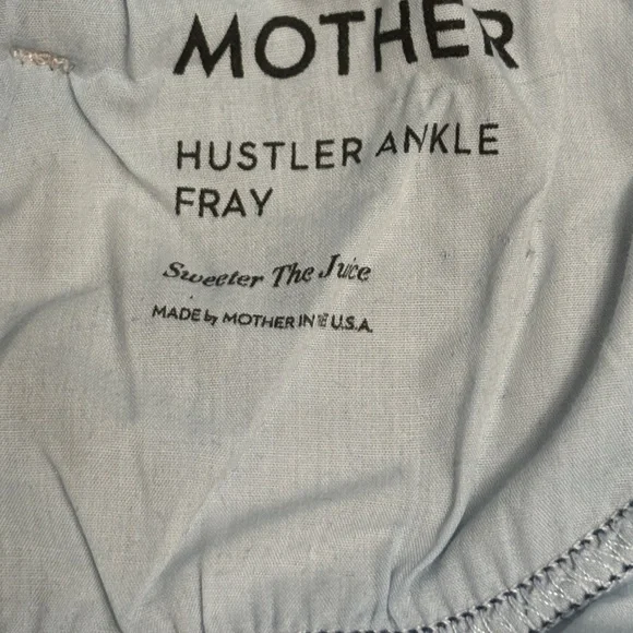 MOTHER The Hustler Ankle Fray Denim Jeans in Sweeter the Juice Blue Wash Size 27 - Picture 12 of 13